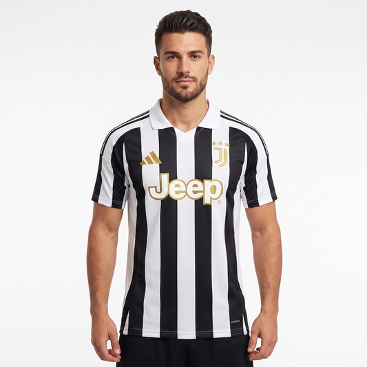 Juventus Home 26/27 Jogador Adidas - Preta e Branca