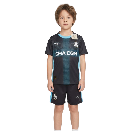 Kit Infantil Olympique De Marseille Away 25/26  - Azul Escuro