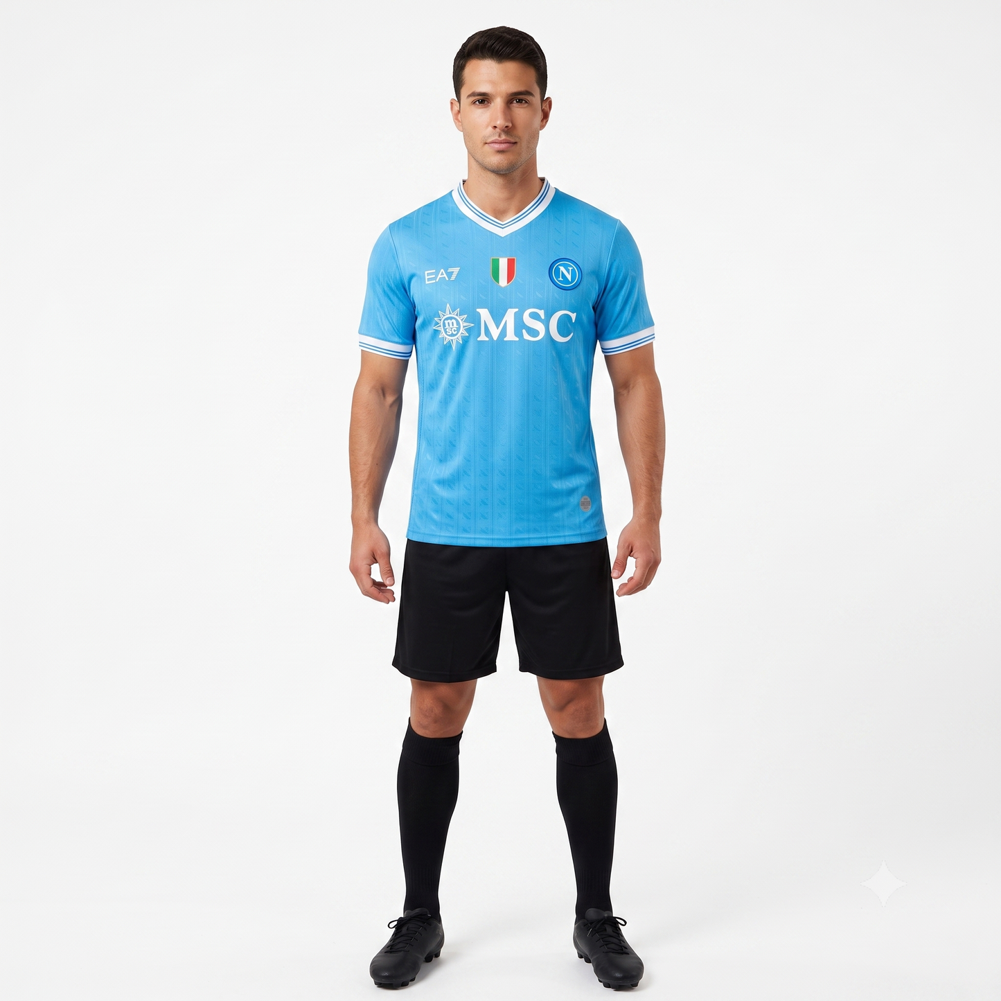 Napoli Home 25/26 Jogador EA7 - Azul