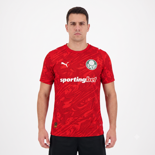 Palmeiras Goleiro 26/27 Jogador Puma Masculina - Vermelha