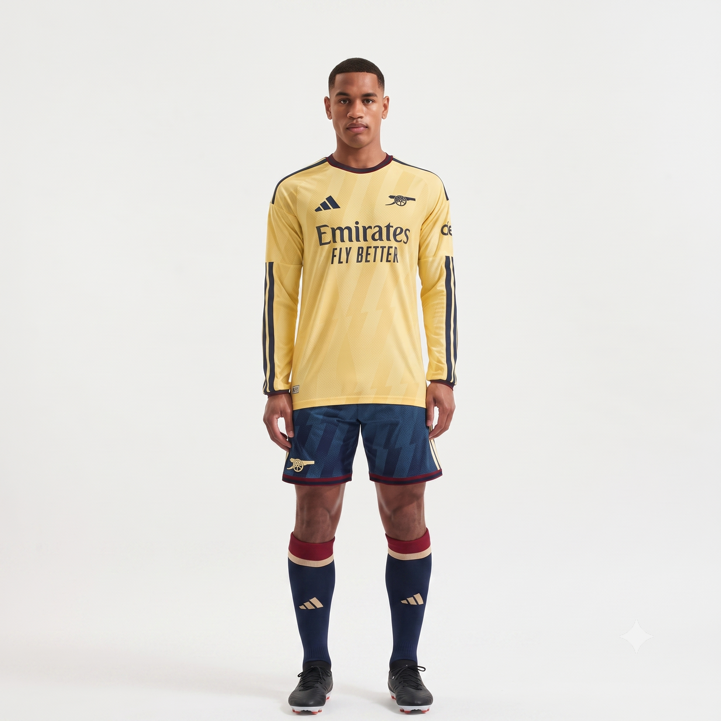 Arsenal Third 26/27 Jogador Manga Longa Adidas - Amarela