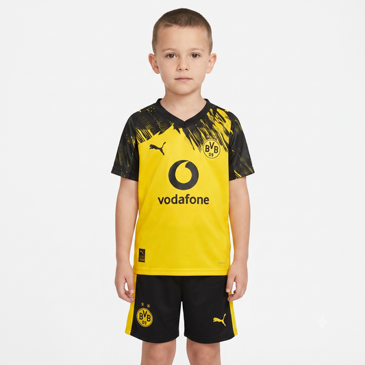 Kit Infantil Borussia Dortmund Home 25/26 - Amarela