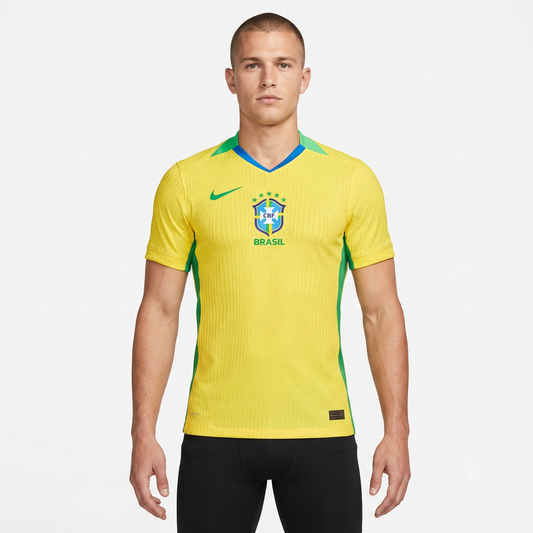 Brasil Home 25/26  Jogador Nike - Amarelo