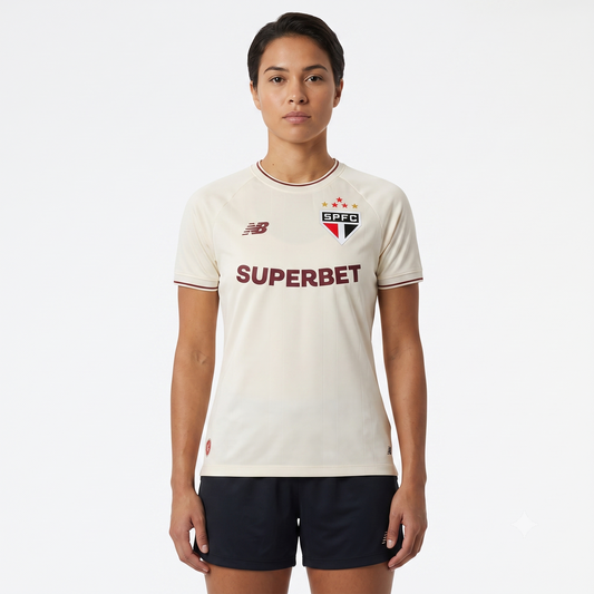 São Paulo Third 26/27 New Balance Feminino - Bege