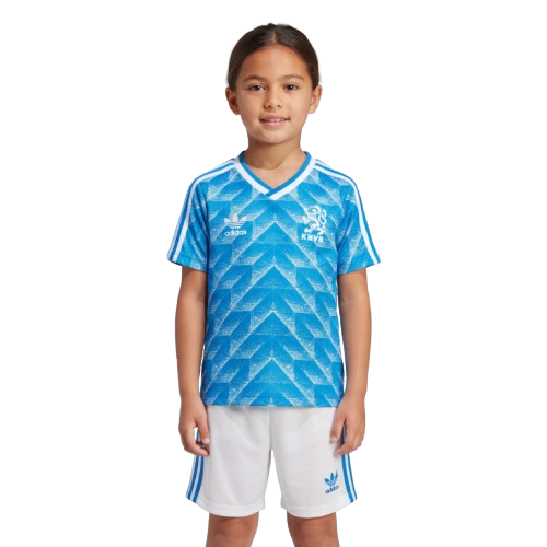 Kit Infantil Holanda Away Retrô 1988 - Azul