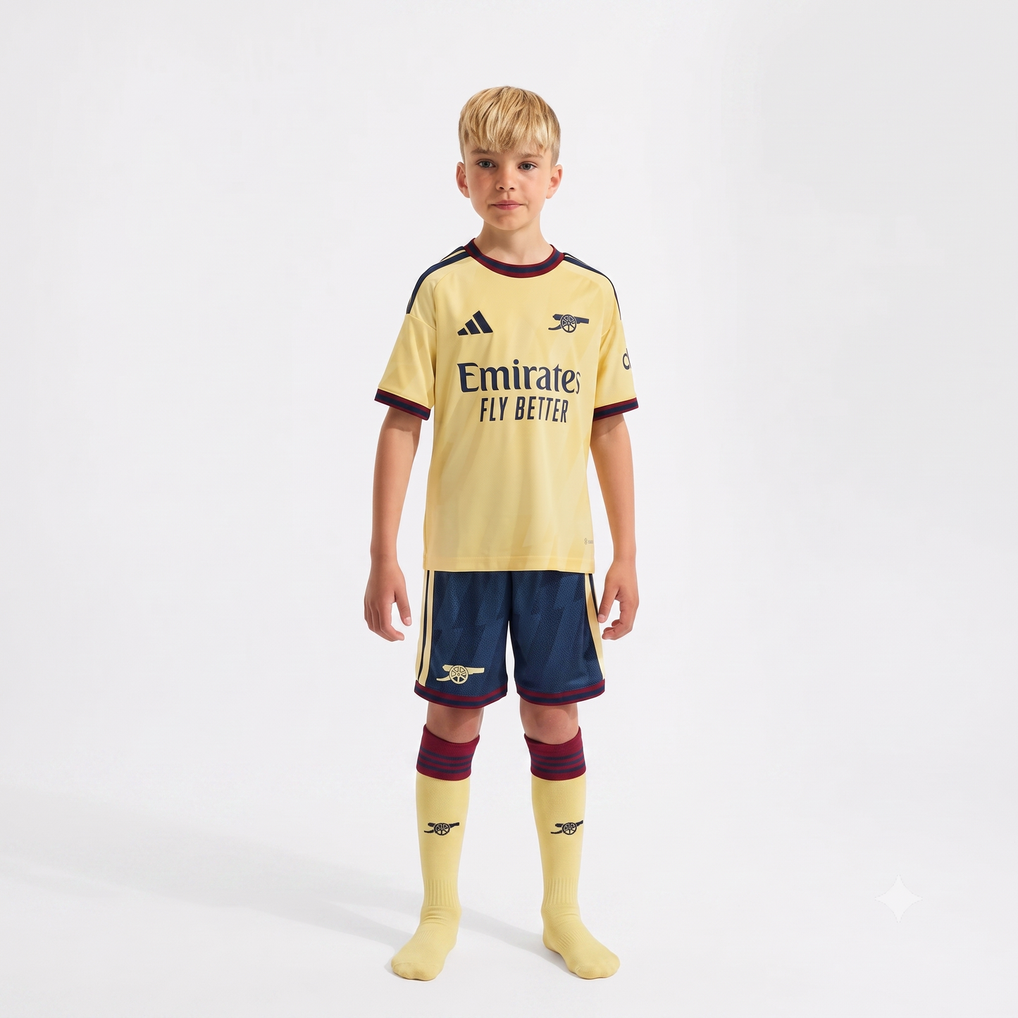 Kit Infantil Arsenal Third 26/27 - Amarela
