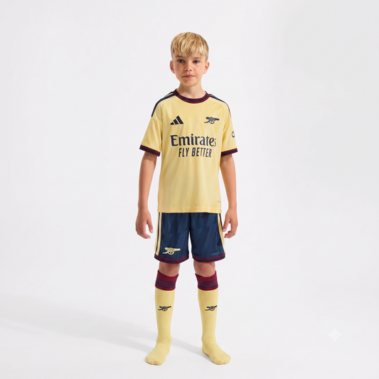 Kit Infantil Arsenal Third 26/27 - Amarela