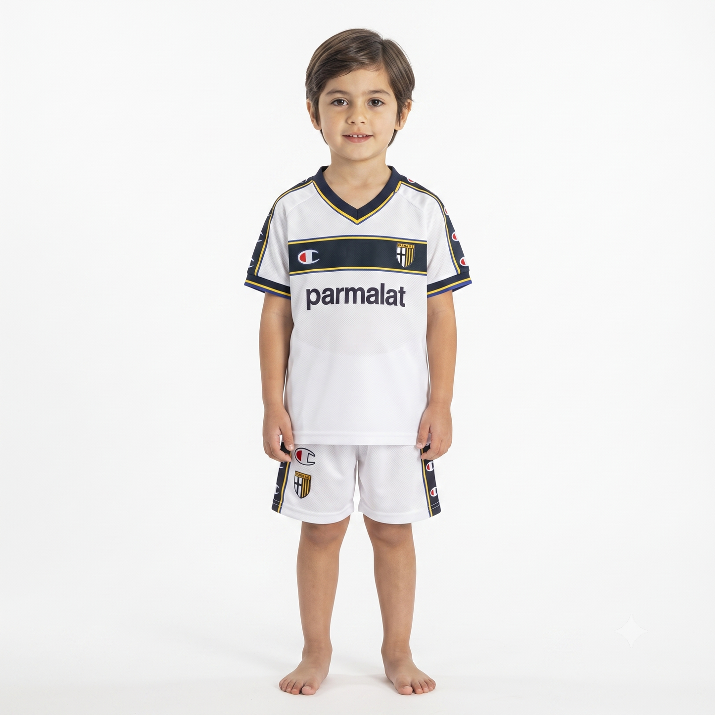 Kit Infantil Parma Home 02/03 Retrô Champion  - Branco