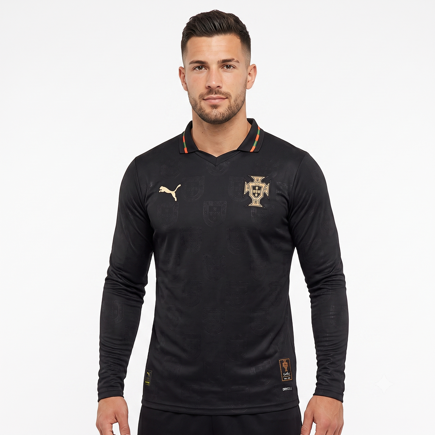 Portugal Third Manga Longa 26/27 Masculina Jogador Puma - Preta