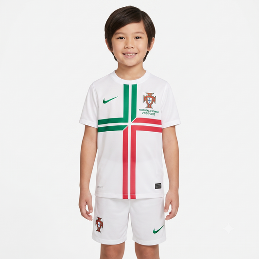 Kit Infantil Portugal Away Retrô 12/13 - Branco