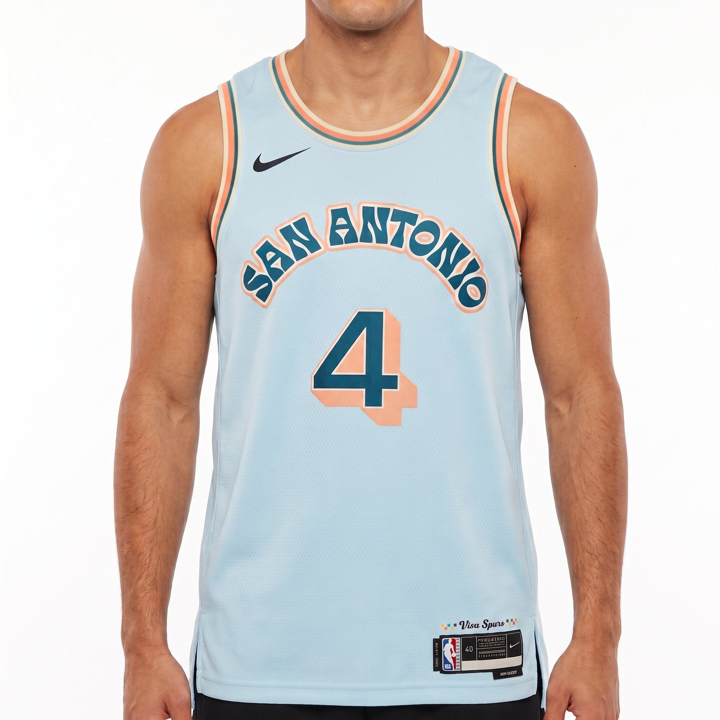 Regata San Antonio Spurs Masculina - Azul Claro
