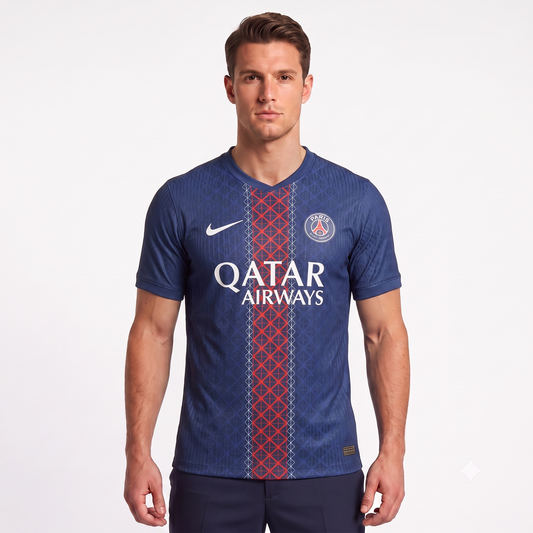 PSG Home 25/26 Jogador Nike - Azul e Vermelho