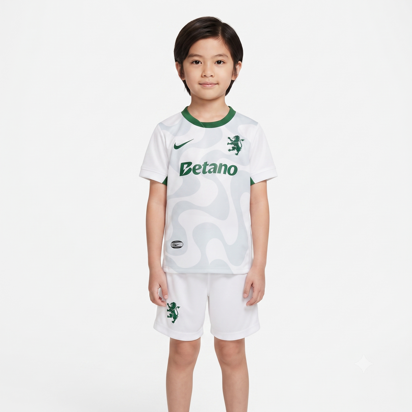 Kit Infantil Sporting Away 25/26 - Branca