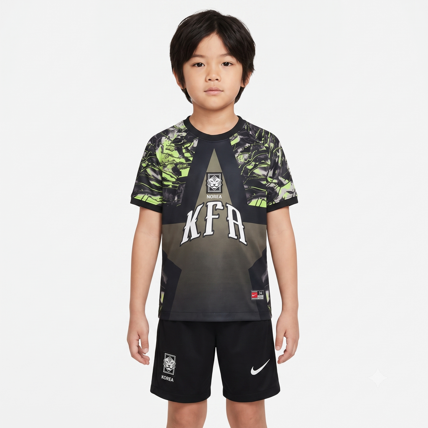 Kit Infantil Coreia Do Sul Goleiro 26/27 - Cinza