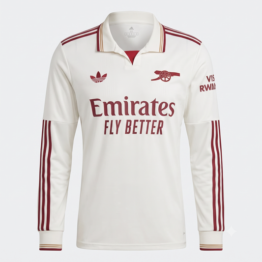 Arsenal Third 25/26 Manga Longa Adidas - Branca