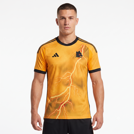 Roma Away 25/26 Jogador Adidas - Laranja