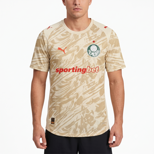 Palmeiras Third 26/27 Jogador Puma Masculina - Bege