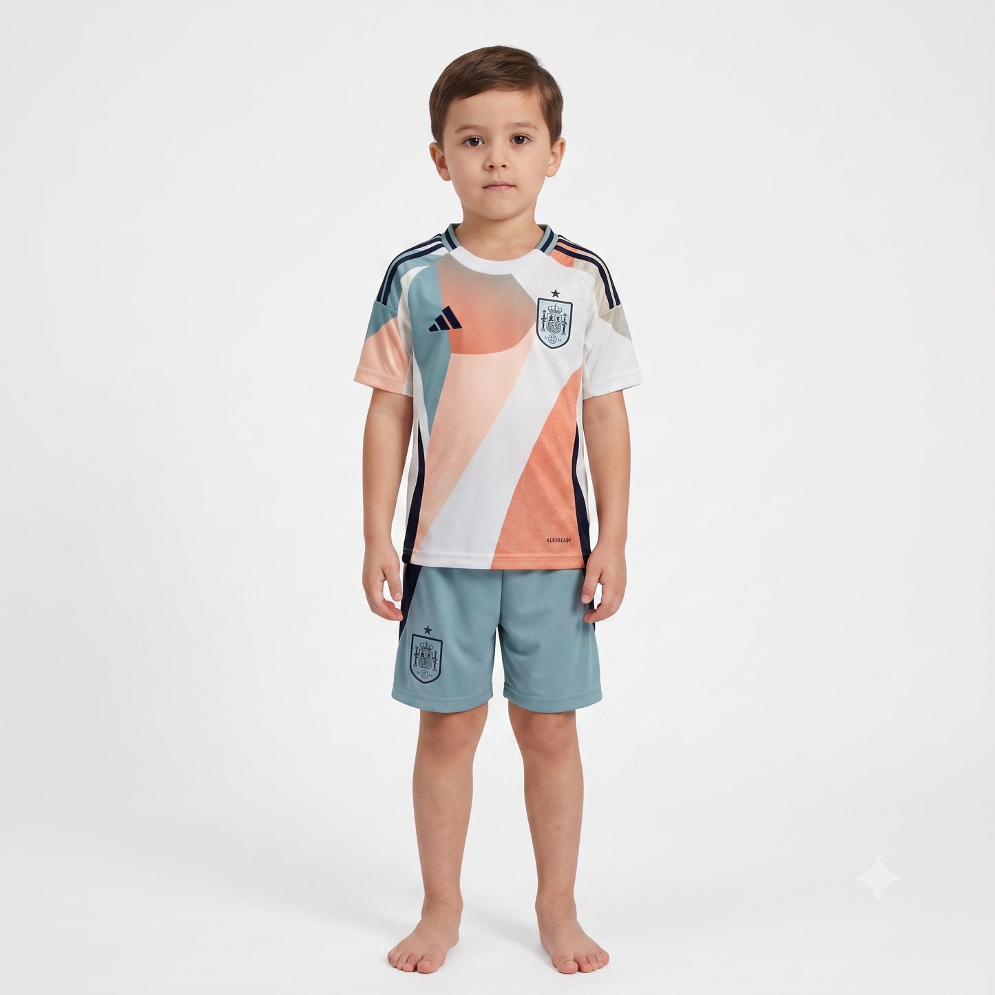 Kit Infantil Espanha Away 25/26 - Colorido