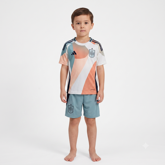 Kit Infantil Espanha Away 25/26 - Colorido