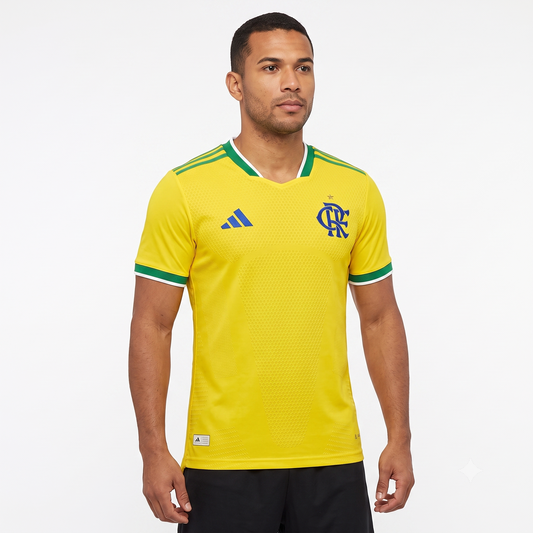 Flamengo Edição Especial Brasil 26/27 Jogador Adidas Masculina - Amarelo