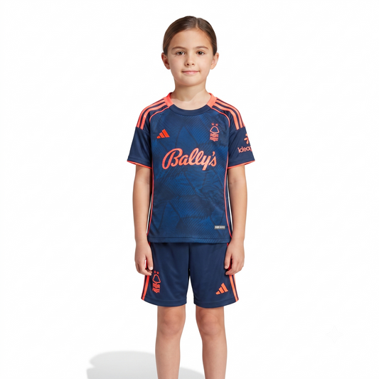 Kit Infantil Nottingham Forest Third 25/26  -  Azul