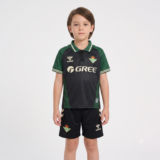 Kit Infantil Real Betis Edição Especial 25/26  - Preto e Verde