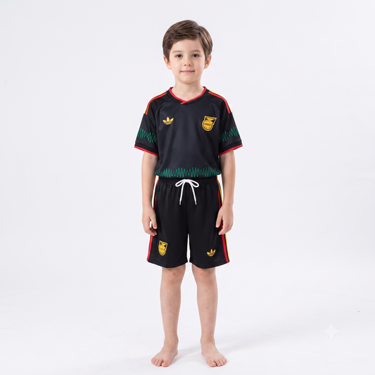 Kit Infantil Jamaica Away 26/27 - Preta