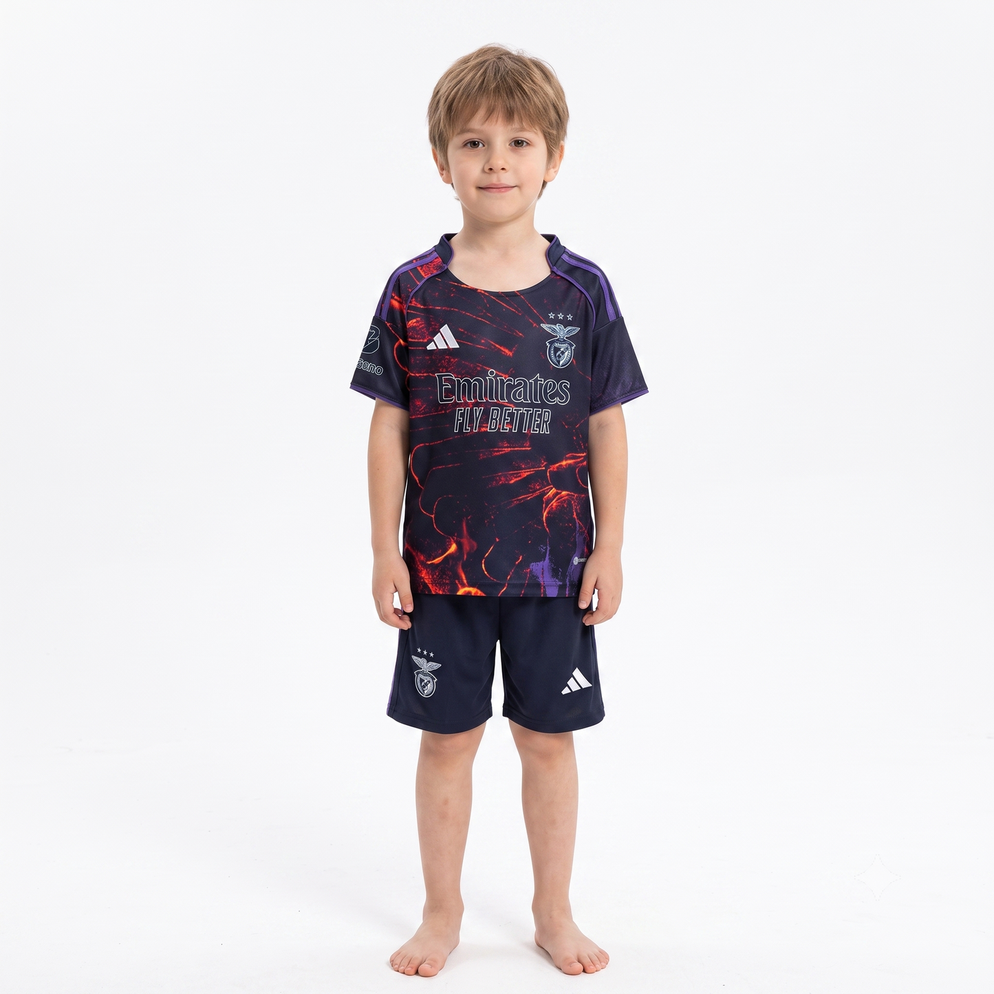 Kit Infantil Benfica Fourth 25/26 - Azul Escuro