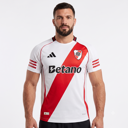 River Plate Home 25/26 Jogador Masculino Adidas - Branco
