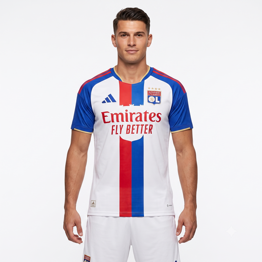 Lyon Home 26/27 Jogador Adidas - Branco