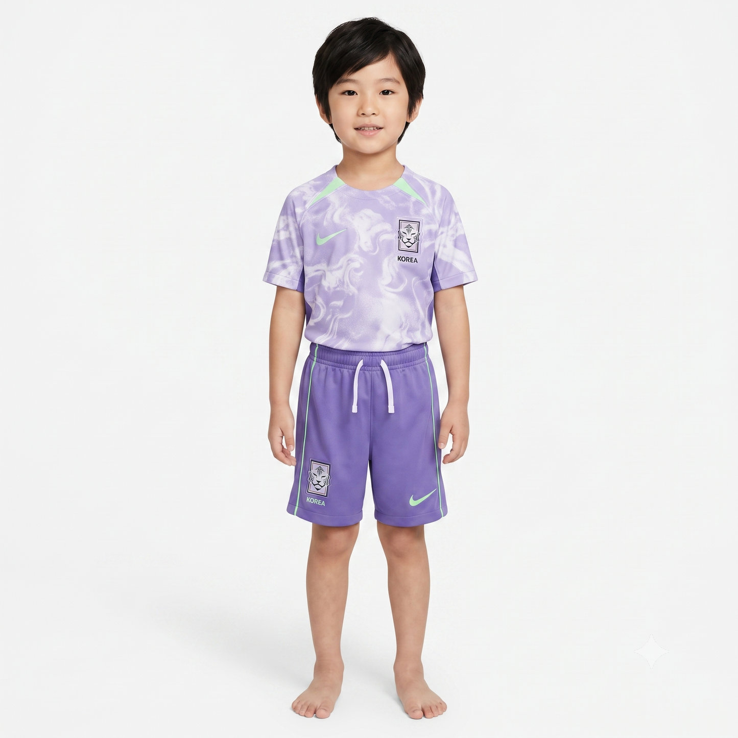 Kit Infantil Coreia Do Sul Away 26/27 - Lilas
