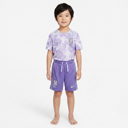 Kit Infantil Coreia Do Sul Away 26/27 - Lilas