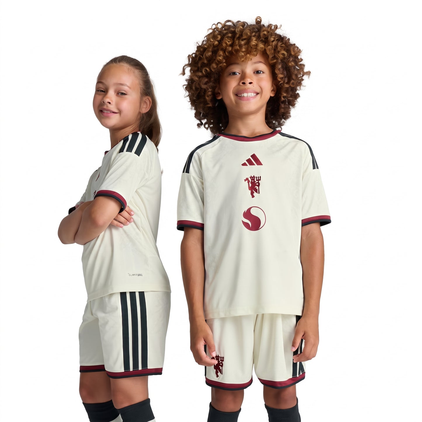 Kit infantil Manchester United Third 26/27  - Branca