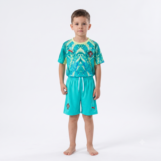Kit Infantil Portugal Goleiro 26/27 - Azul