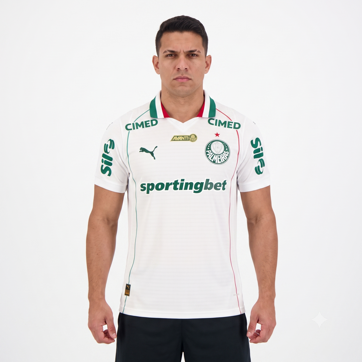 Palmeiras Away 26/27 Jogador Com Patrocínios Puma - Branco