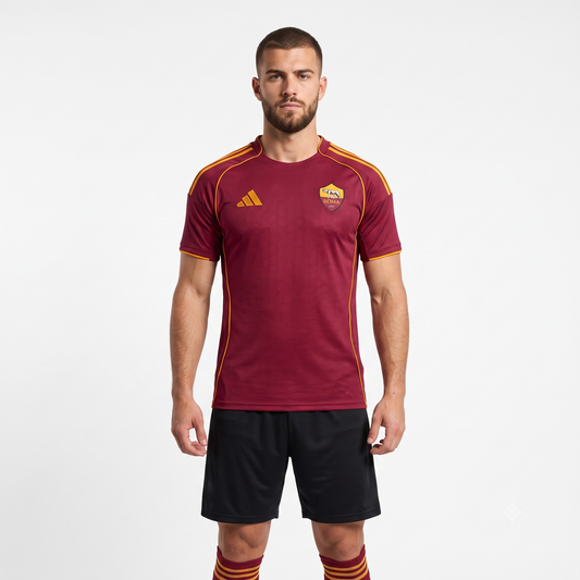 Roma Home 25/26 Jogador Adidas - Vinho