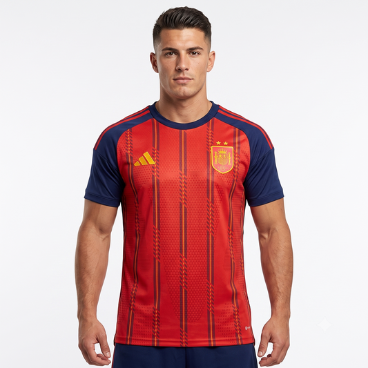 Espanha Home Duas Estrelas 26/27 Masculino Adidas Jogador - Vermelha