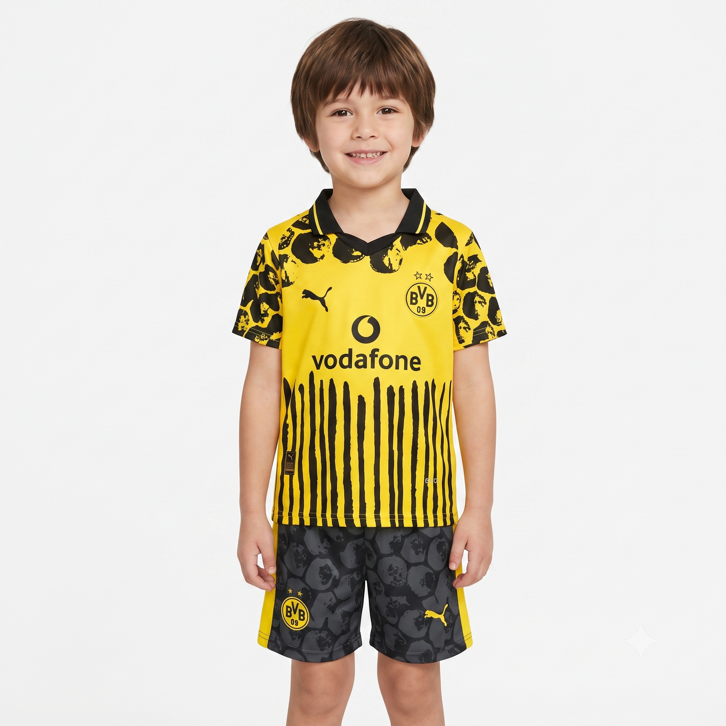 Kit Infantil Borussia Dortmund Home 25/26 - Amarela