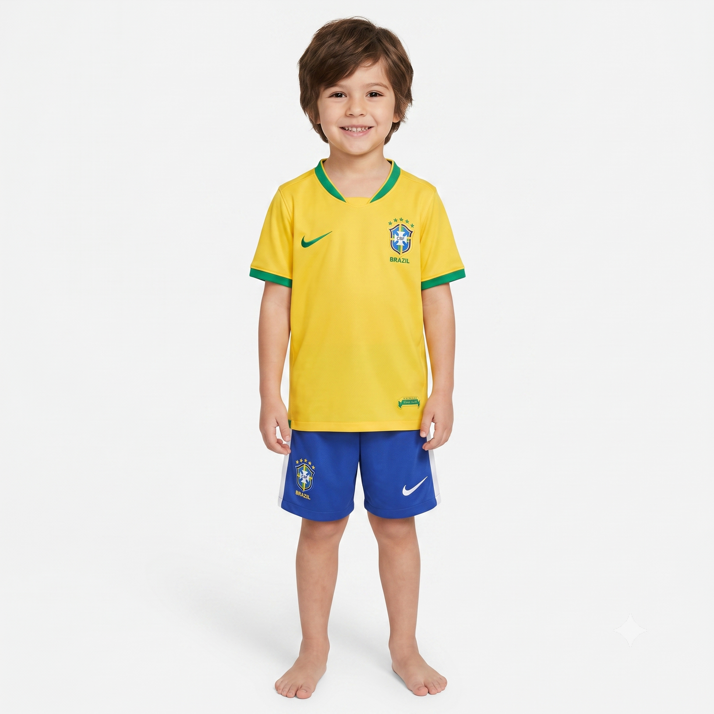 Kit Infantil Brasil Retro Home 2006 - Amarela