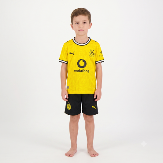 Kit Infantil Borussia Dortmund Home 26/27 - Amarela