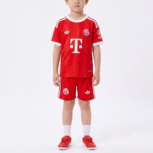 Kit Infantil Bayern De Munique Goleiro 25/26  - Vermelho