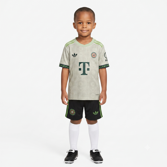 Kit Infantil Bayern De Munique Edição Especial 25/26  - Bege
