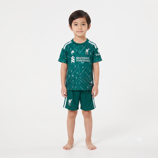 Kit Infantil Liverpool Goleiro 26/27  - Verde