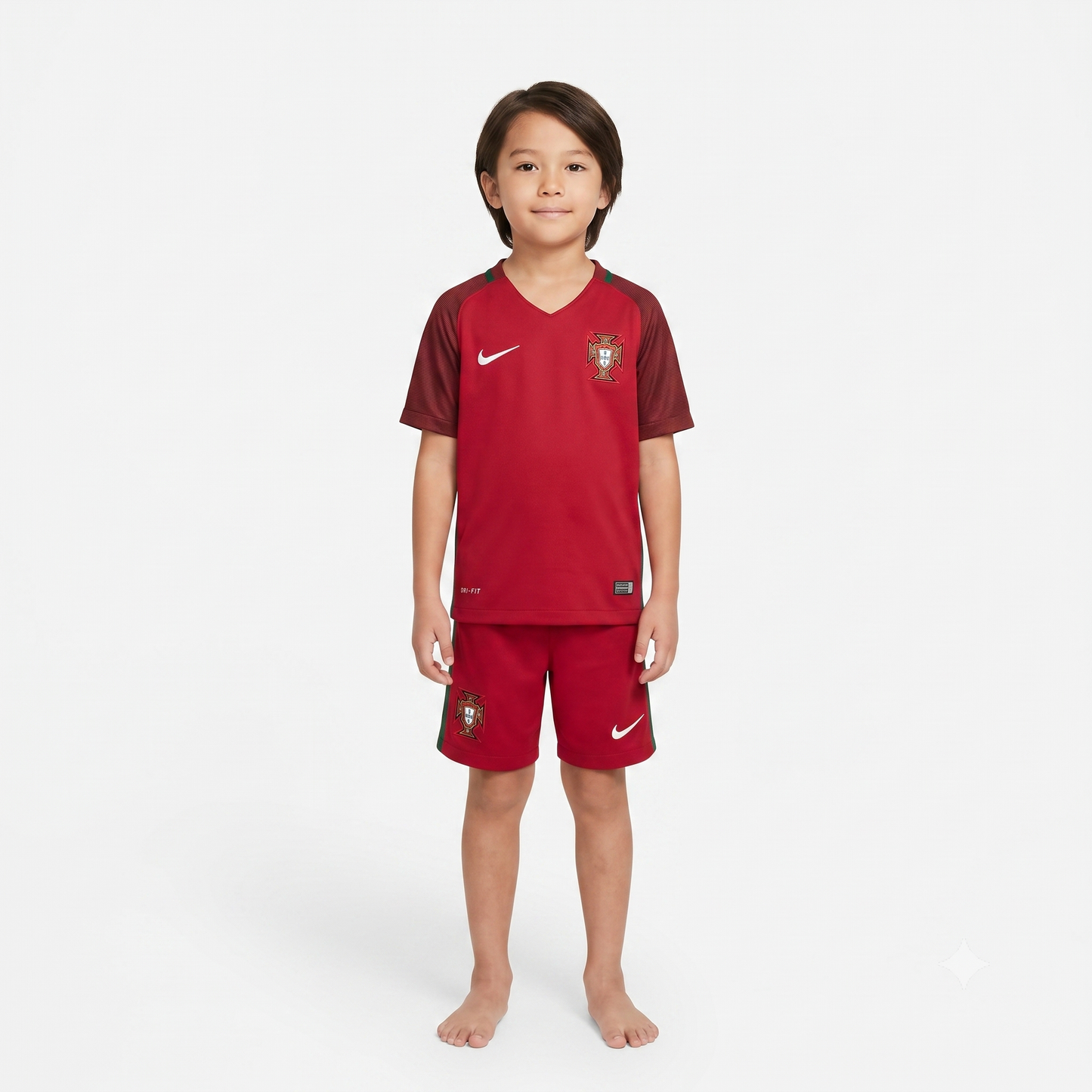 Kit Infantil Portugal Home Retrô 15/16 - Vermelho