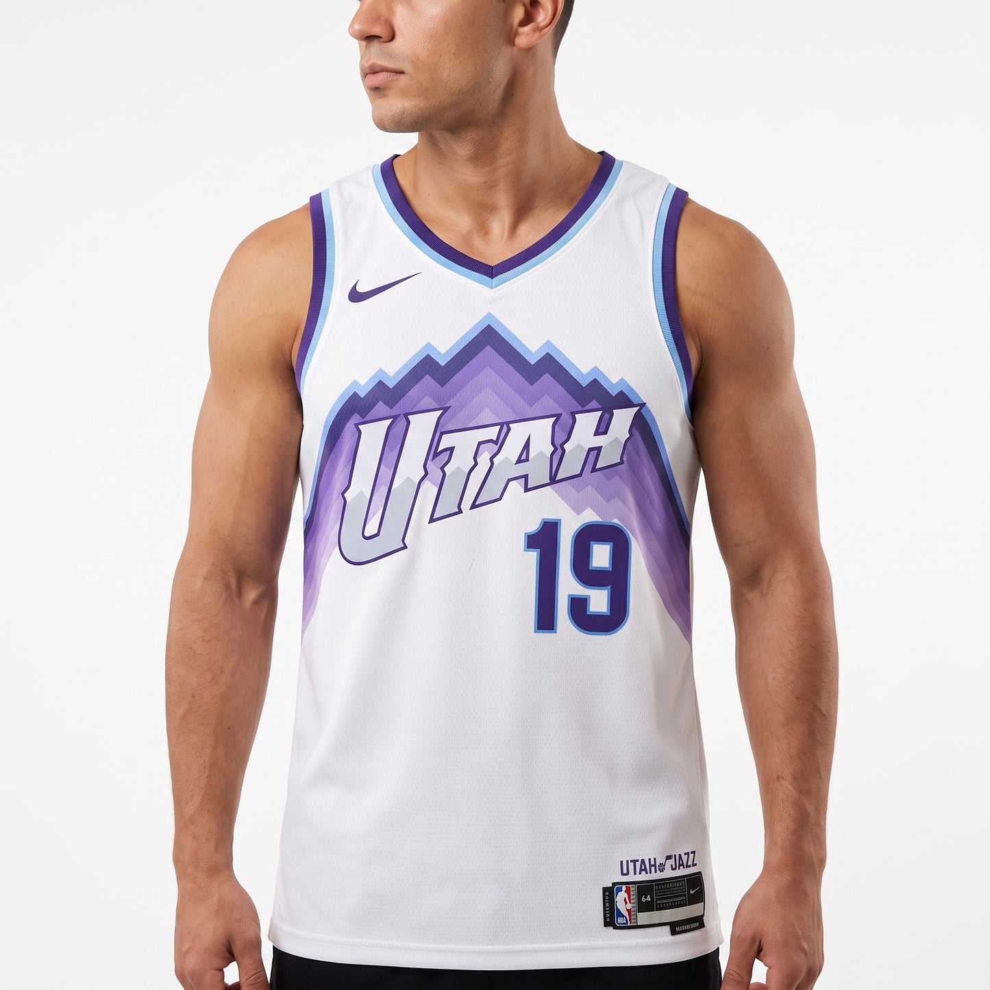Regata Utah Jazz Masculina - Branca