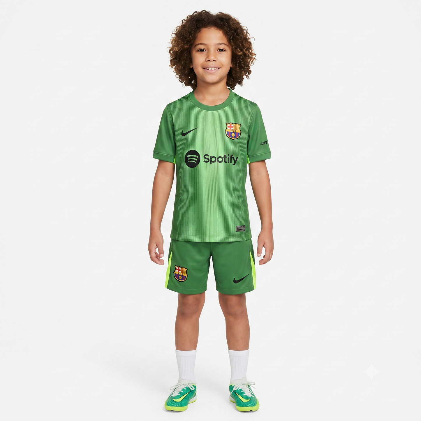 Kit Infantil Barcelona Goleiro 25/26 - Verde