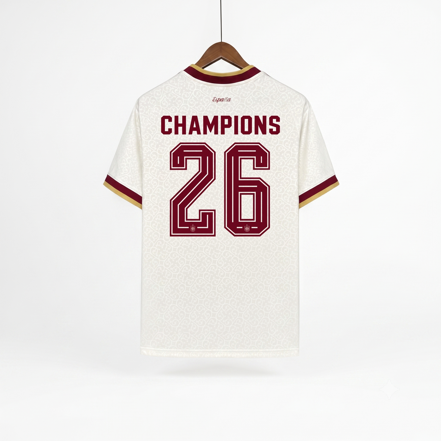 Espanha Away 26/27 CHAMPIONS Adidas Torcedor - Branca
