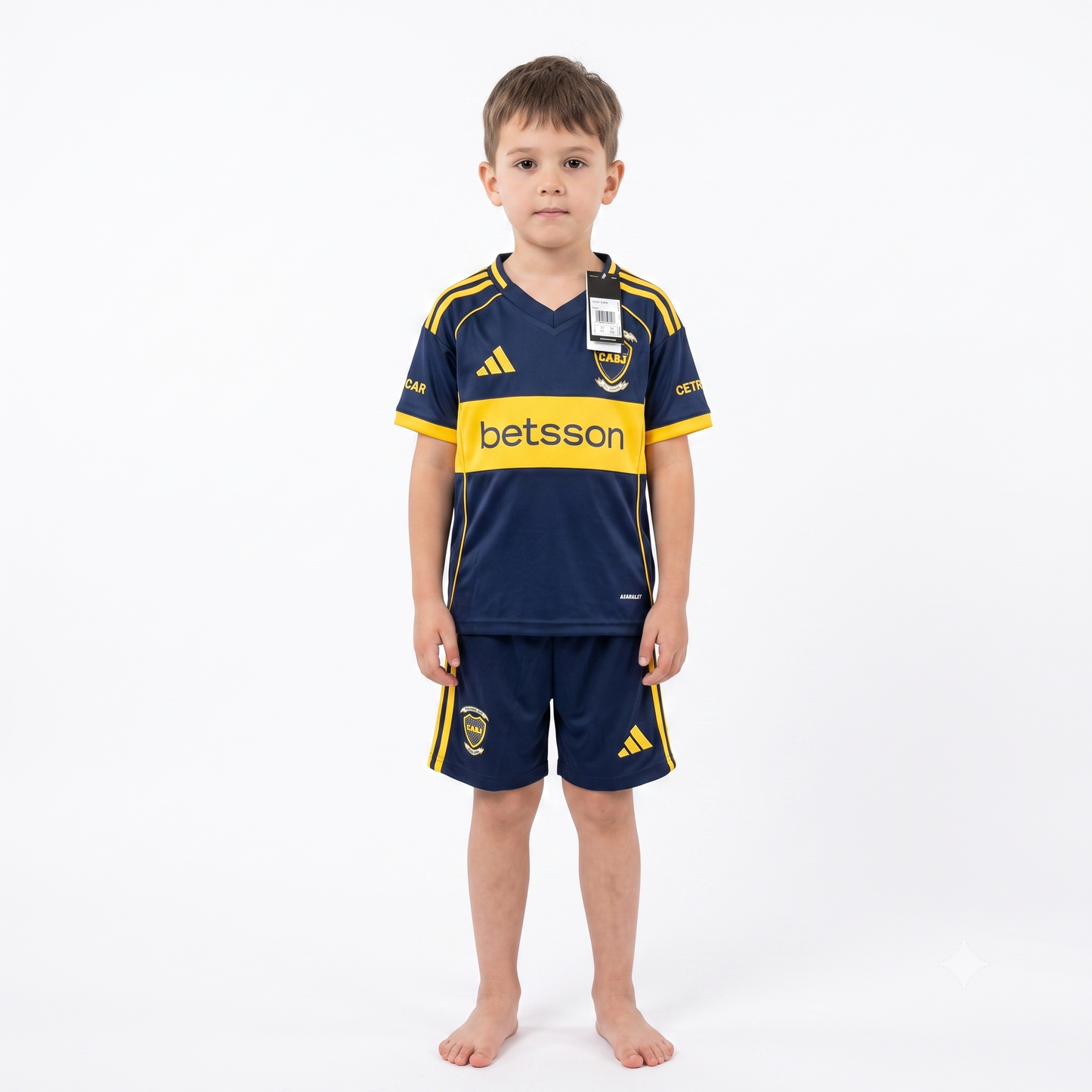 Kit Infantil Boca JRS Home 25/26 - Azul e Amarela