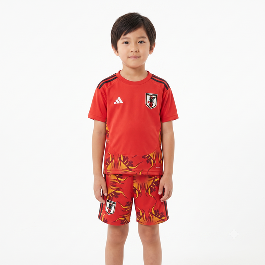 Kit Infantil Japão Goleiro  26/27 - Vermelho