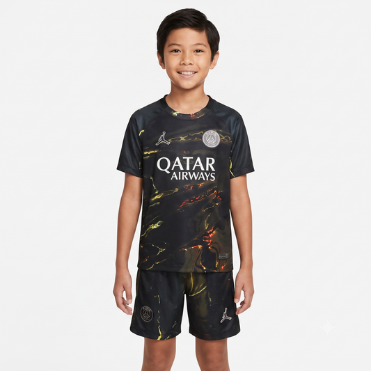 Kit Infantil PSG V 25/26 - Preto
